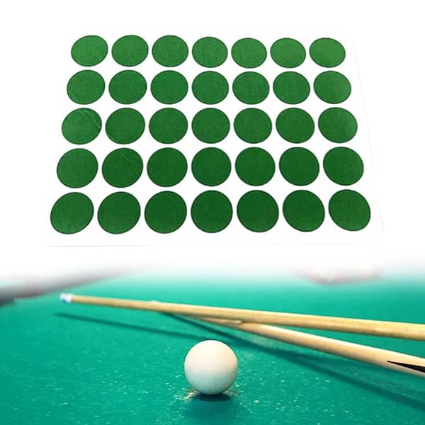 2 ark grønne runde selvklæbende poolborddug-lapreparation 30mm15pcs×2
