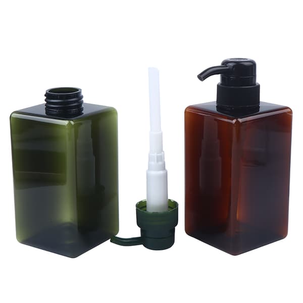 450 ml tom påfyllningsbar färgad plastlotionpumpflaskor White