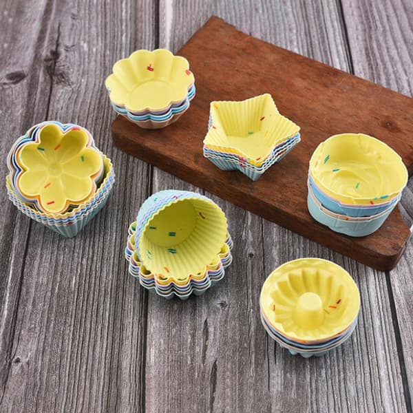 5 kpl / set silikoni mold Muffin cupcake molds tee-se-itse kakku A