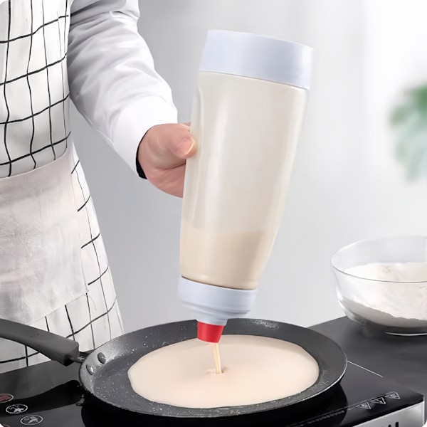 Pandekagedej Flaske Battler Mixer Med Blender Bold Wire Piskeris A