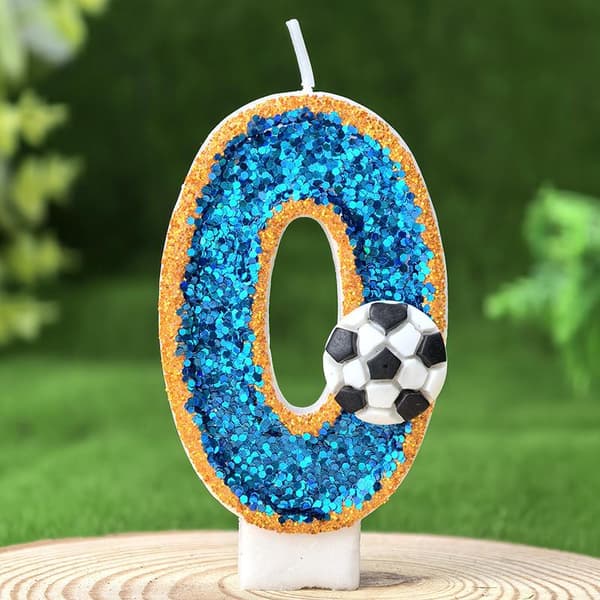Fotball 0-9 Gratis matchende kombinasjon digitale bursdagslys 9