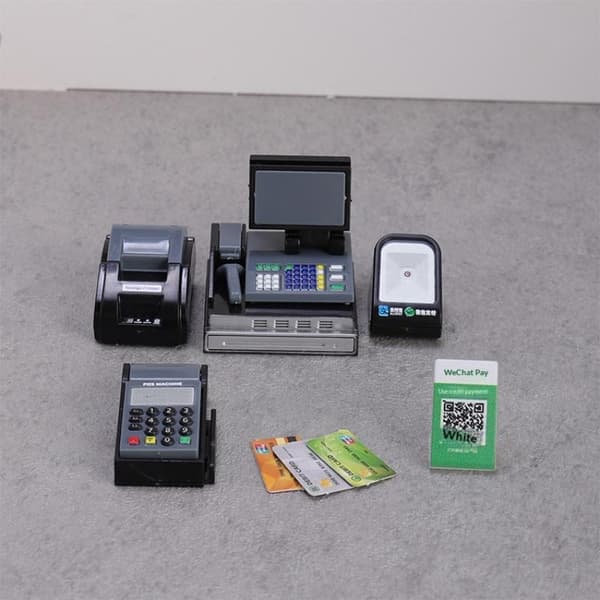 1 sett Mini Supermarked Kasseapparat og POS-maskinsett Samleobjekt