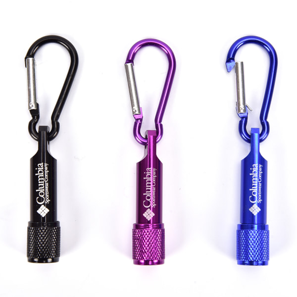 Mini Ficklampa Nyckelring LED Pocket Torch Light Ficklampa Purple