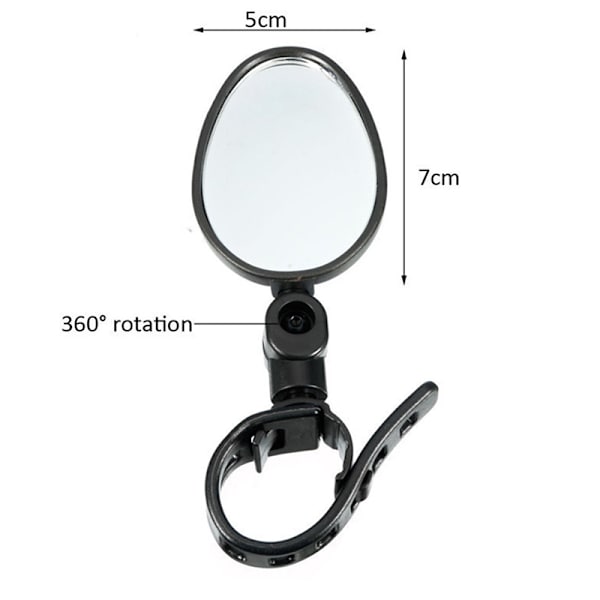 Sykkel Rearview 360 Rotate Safety Cycing Rear View Mirror Bike 1