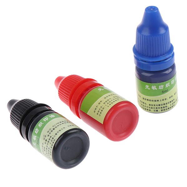 5ml tekstil tøj vandtæt blæk specielt blæk til studerende Chi Black
