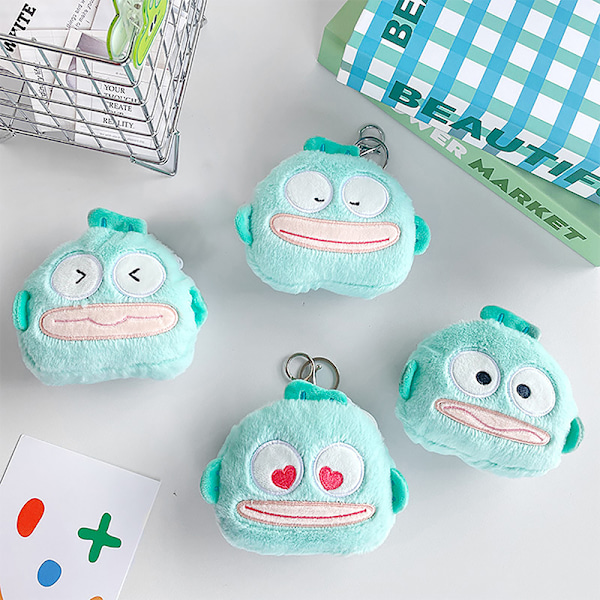 Kawaii Cartoon Hangyodon Plysch myntväska och Soft Plysch Pengar Ch A1