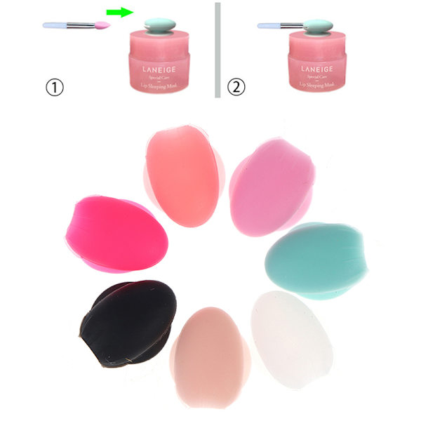 5 kpl Huuliharjan suojat Huuliharjan pitosuojat Silikoni Ma Light pink