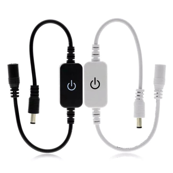 LED Strip Touch Dimmer Lysstyrkekontrol LED Dimmer Switch Dim Black