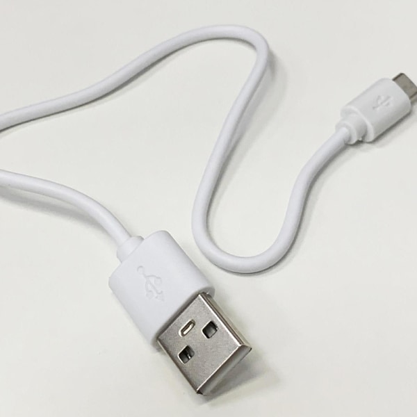 30CM USB-ladekabel Mobiltelefonledning for Android Bluethood-c White