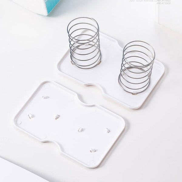 Spring Tissue Box Presenterar Box Spring Tray Automatisk pappersduk White