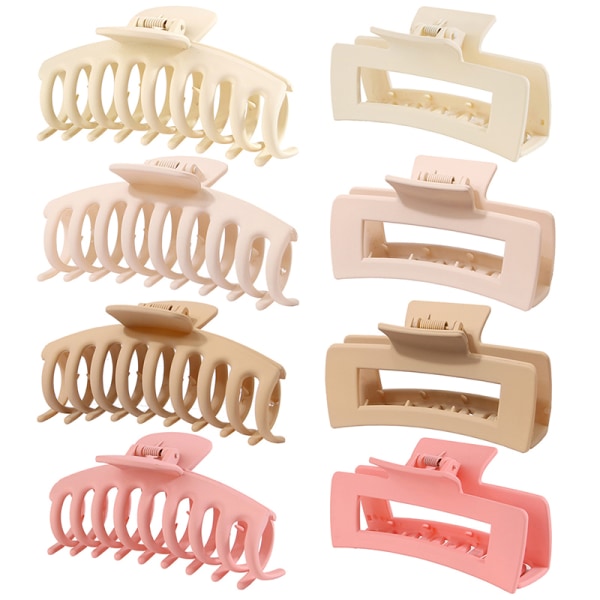 Enfärgad Frosted Grip Hair Claw Clip 11cm hästsvans klor Bat A7