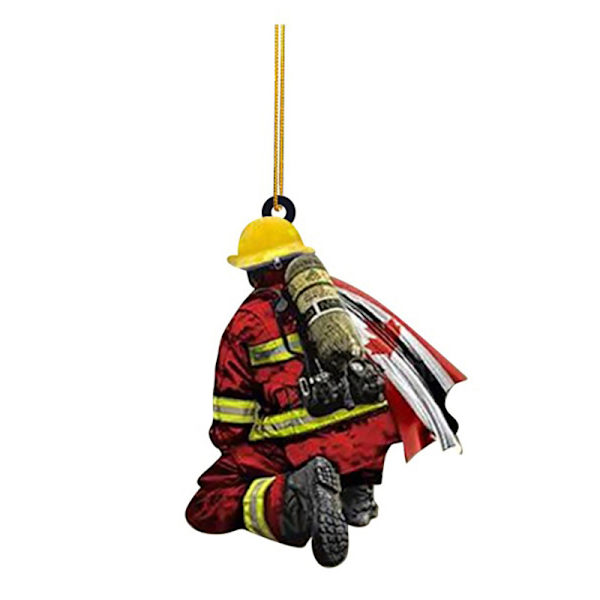 Henkilökohtainen palomies Palomies auton koristelu riipus Fire Pe A9