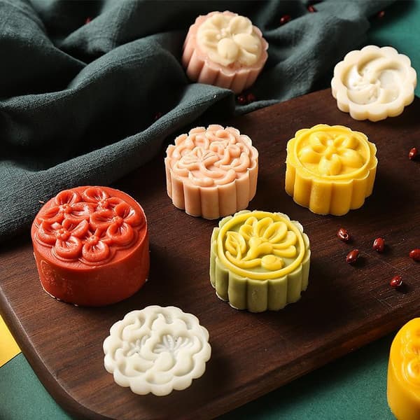 1 set DIY Mooncake-form i plast, handpressad bakverksform för mungbönor A13