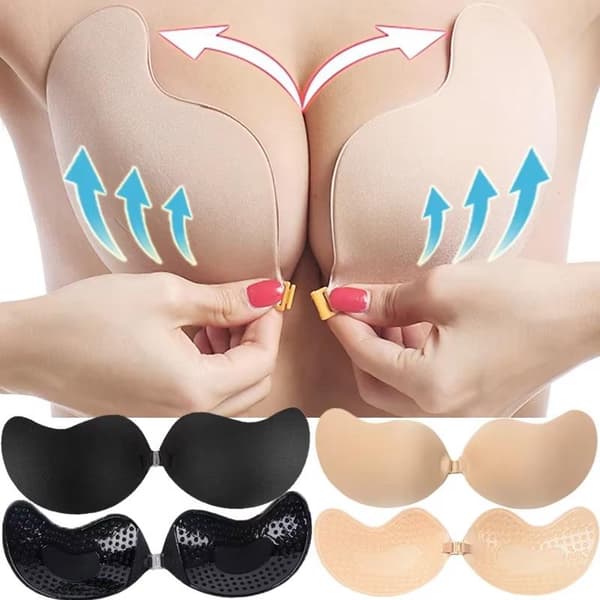 Usynlig stroppeløs selvklebende BH-tape Push Up BH-er E size3