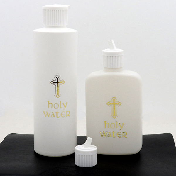 250/60/100 ml helligt vandsflaske kryds plastbeholder Christ C A