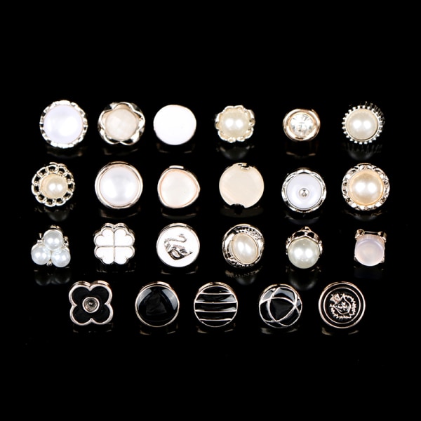 10 kpl Fashion Pearl Buttons Naisten paidat Koristeellinen soljet Ac 11