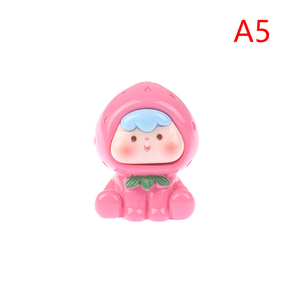 Frugt Noctilucous Miniature Figurine Resin Håndværk DIY Bil Inter A5