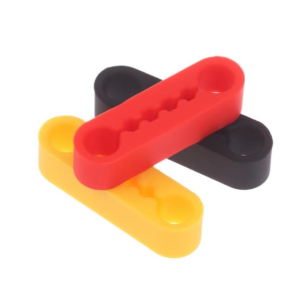 Bildörrlås Silikonskydd Absorberande Dynor Dörrlås Spärrskydd Black 1Set