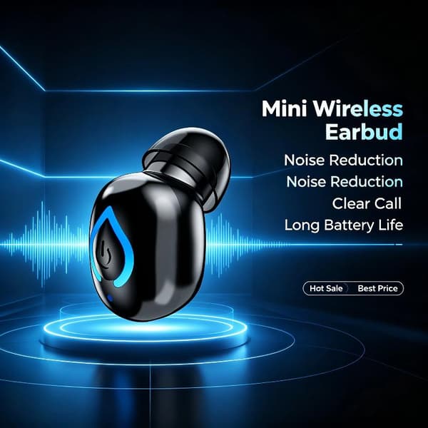 V08 Bluetooth 6.1 Trådløse Øretelefoner In-Ear Enkelt Stereo Musik S A2