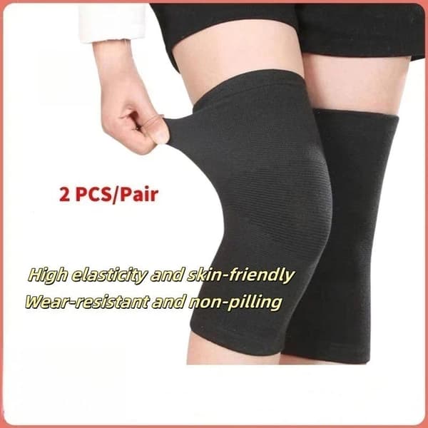 Elastiska knäskydd 2st/par Polyester Bomull Halkfria Sport Fi one pair