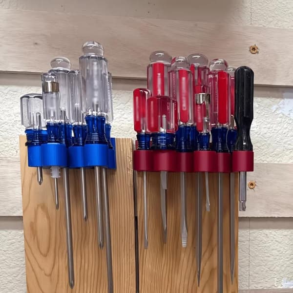 1 stk 9-spors veggfeste 3D-printet holder A