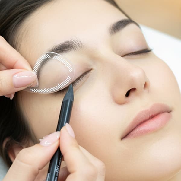 Øyenbrynsformingsmal Transparent Linjal Microblading Bærbar I 4Pcs