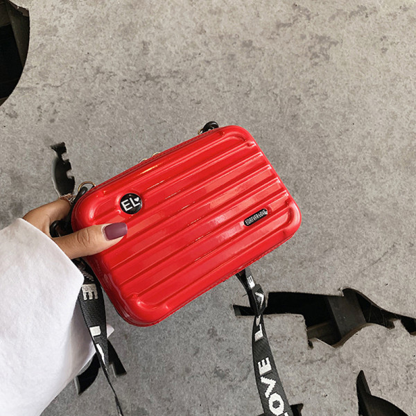 Bagasje Small Bag Kvinners Crossbody Skulderveske Koffert-stil A2