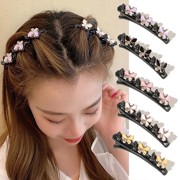 Hårnål Side Bangs Clip Damer Flickor Fixed Shape Clip Kvinnor Hai Pink