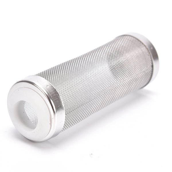 holdbart rustfrit stål filter mesh akvarie filter vagt fisk 8.5cm