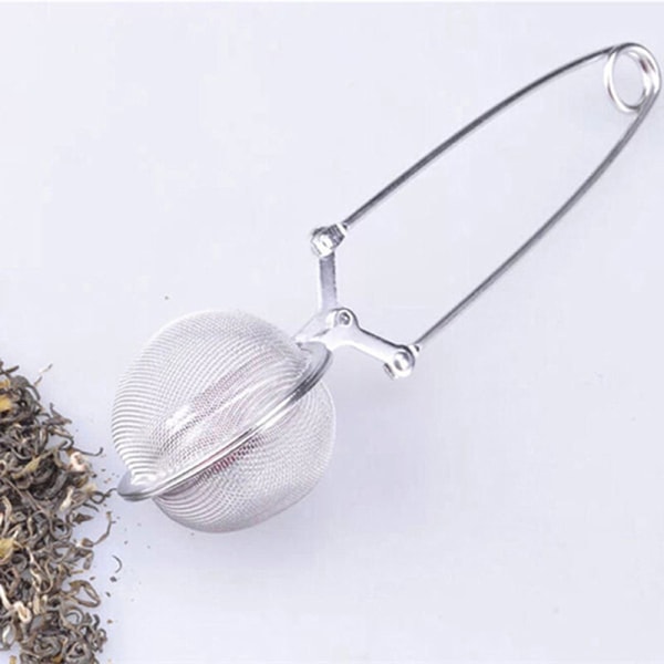 Te Infuser Rustfrit Stål Kugle Mesh Te Si Kaffe Her Silver