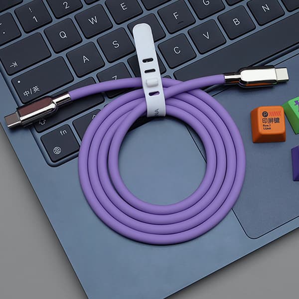 240W PD3.1 Flytende Silikon USB C Type-C Hurtigladekabel 15 A14