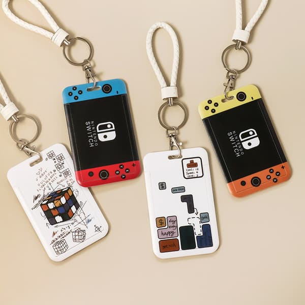 Ins Couple Models e Transparent lanyard-kortholder A2