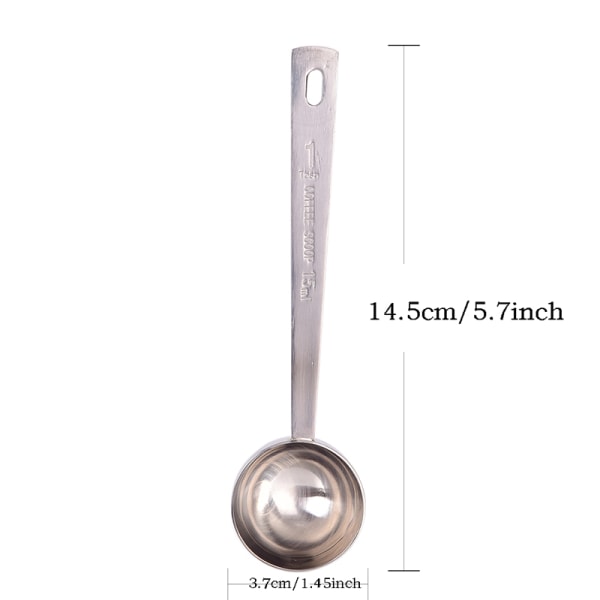 Kaffe Måleske Spiseske Rustfrit Stål Scoop Coffee
