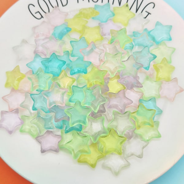 10Pc Luminous Mini Resin Star Car Dashboard Leker Dukker Figurer