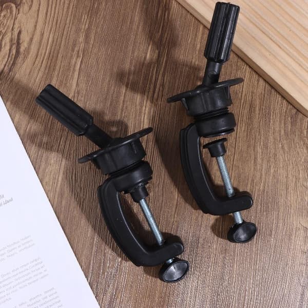 1/2/5 st justerbar plast mini perukhuvud stativ bordsklämma hår 2Pcs