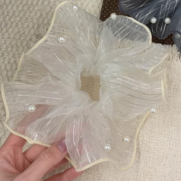 Blonde gode elastiske hårbånd til kvinder piger hestehaleholder hår A3