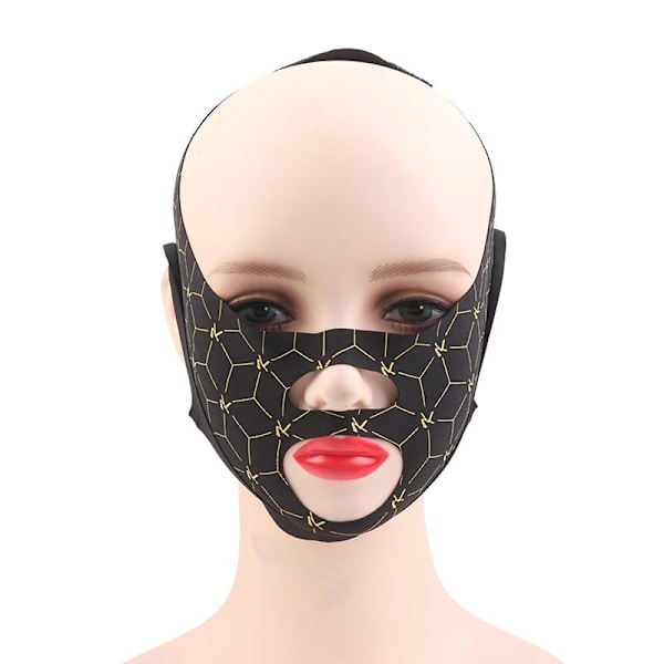Elastisk V-formad maskrem Dubbelpress Ansiktsskulpterande mask Double layer