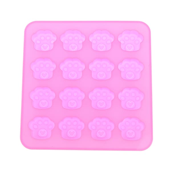 16 hullers e Pet Cat Dog Paws Silikonform Kakeform DIY Kake