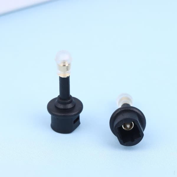2/4 stk Toslink hunn til 3,5 mm jack hann digital adapter o plugg 2Pcs