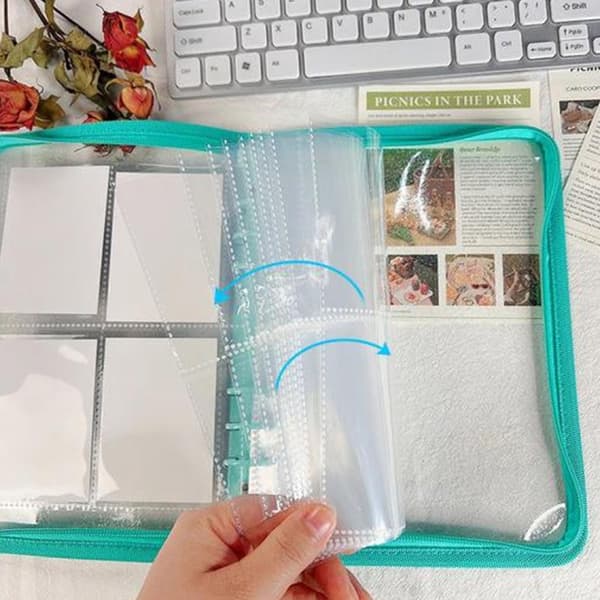 A5 kansioholkit 1P 2P 4P läpinäkyvä valokuva-albumin kansio C