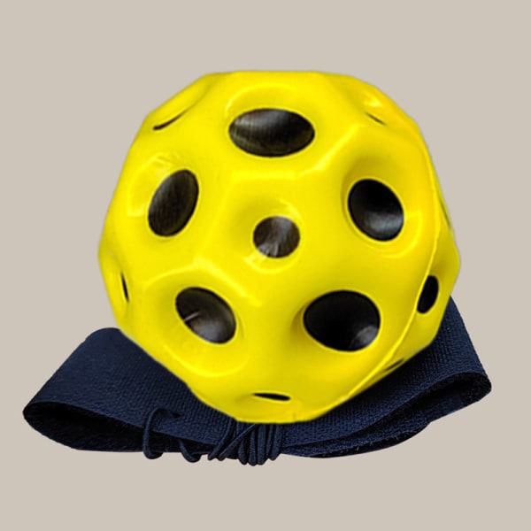 Håndledd retur Ball Space Ball Sport Håndledd Baller på en streng Rub Yellow