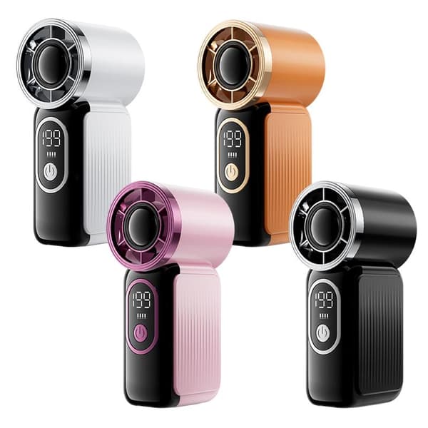 Mini Håndholdt Ventilator Med LED-Display B