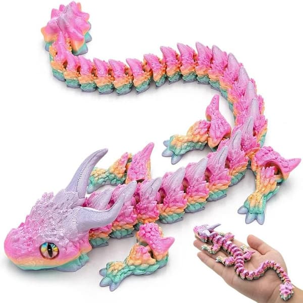 30 cm 3D-printad drakkreativitetspresent skrivbordsdekoration Fidge A2