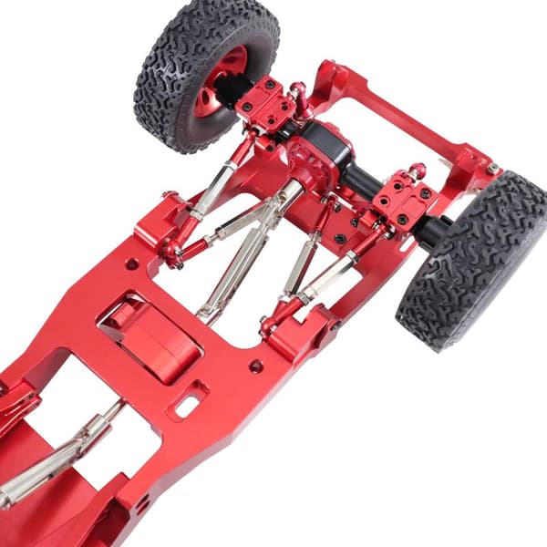 MN82-serien RC-biler Modell Oppgraderingsdeler Bakaksel 4-Link Konvertering Red