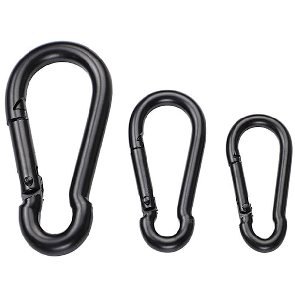 Metallnøkkelring Clipkroker D Karabinkroker Koblingssmykker M 40mm
