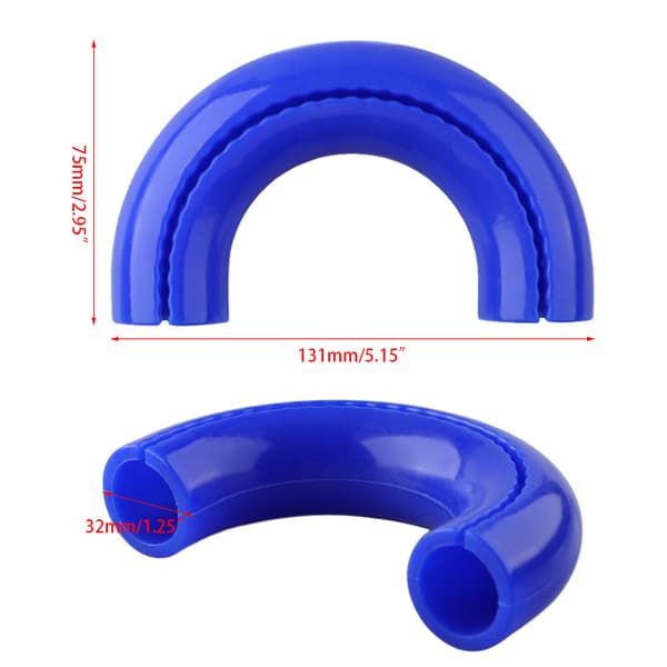 1 par D-ring slepekrokshylse for F150 2004-2024 slepekrok Black