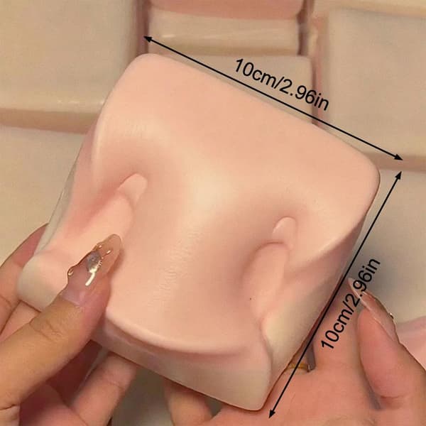 Squishy Pink Dobbeltsidet Klæbrig Risbolle Stressaflastende Legetøj