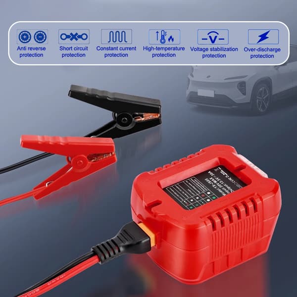 Bilstartadapter for 18-20V BL1830 litiumbatteri A1