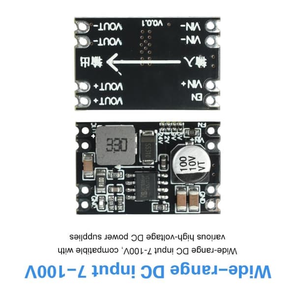 Spenningskonverteringsmoduler DC-DC 6V-100V til 5V/9V/12V/24V Fast A2