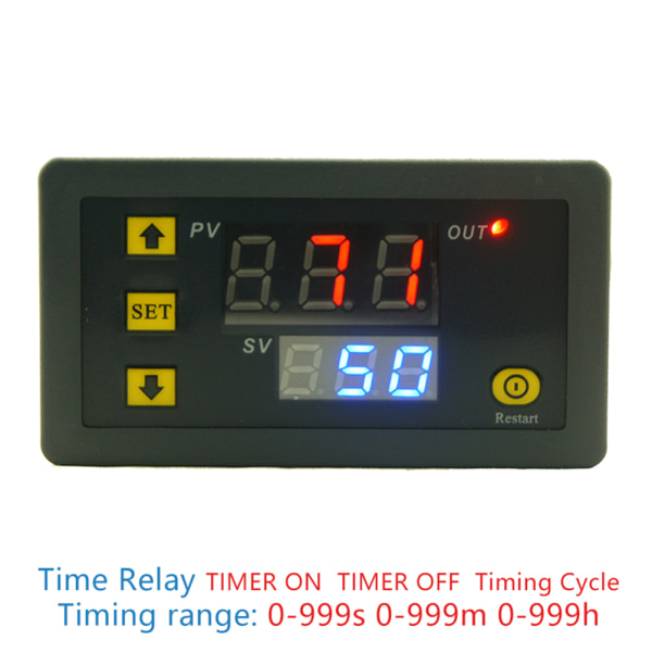 DC 12V 20A Digital Display Tidsfördröjning Relä Timing Timer